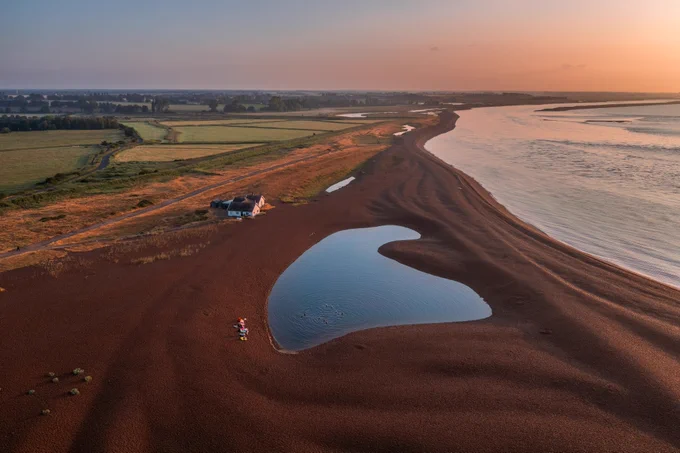 Summer Solstice at Shingle Street, Suffolk, UK