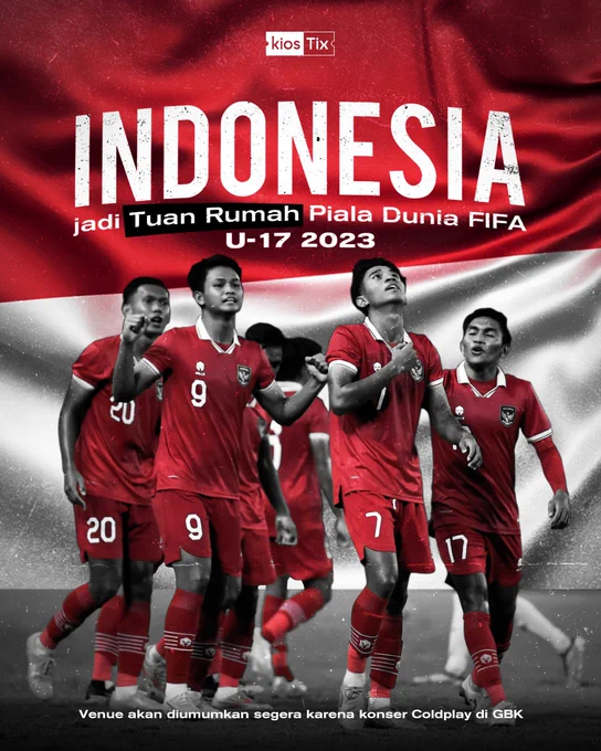 Indonesia Tuan Rumah Piala Dunia U-17 2023