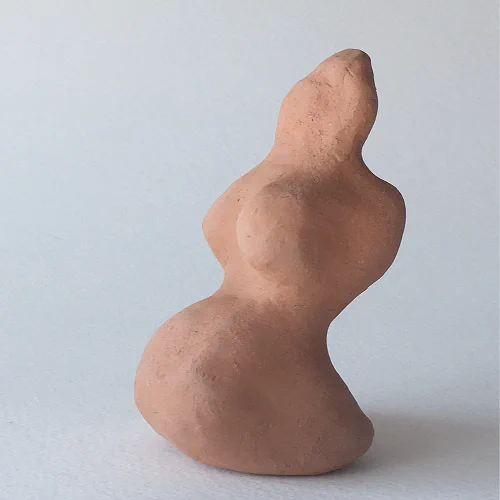 A sculpture of a body.