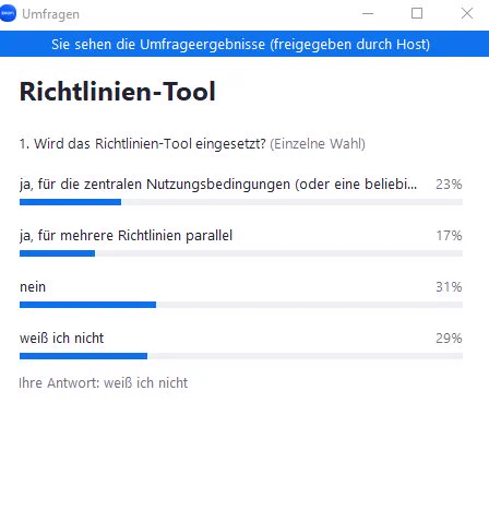 Umfrageergebnisse
