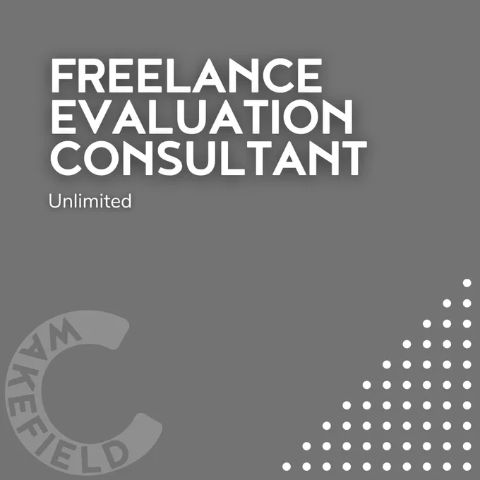 FREELANCE EVALUATION CONSULTANT 
UNLIMITED