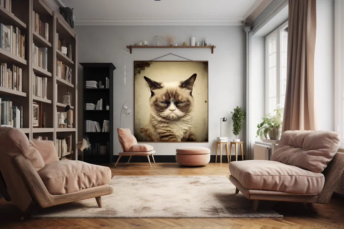 Custom-Zoom:  Cozy livingroom --ar 3:2