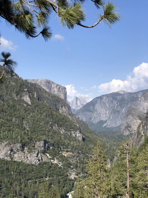 View of Half Dome from Tunnel View in Yosemite National Park