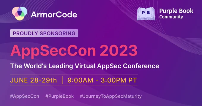 AppSecCon 2023 is here! Register for free and join us starting tomorrow June 28th!
