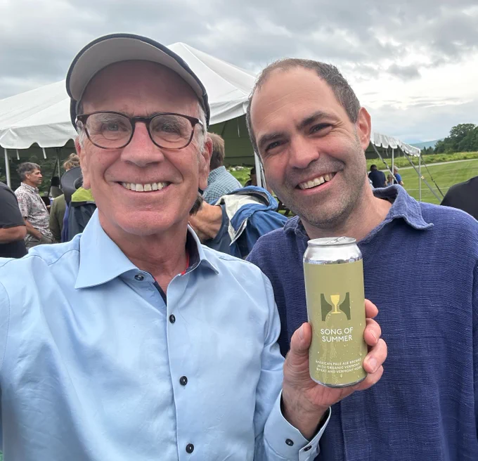 Selfie of Peter and another individual. 