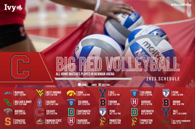 The 2023 Cornell women's volleyball schedule.