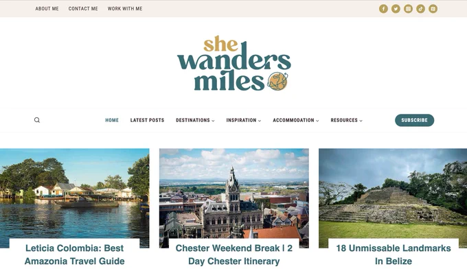 redesign of travel blog