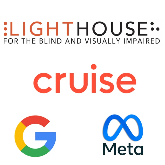 Composite image of the LightHouse, Cruise, Google and Meta logos