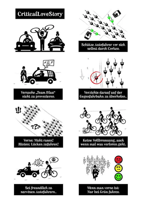 Verhalten auf einer Critical Mass