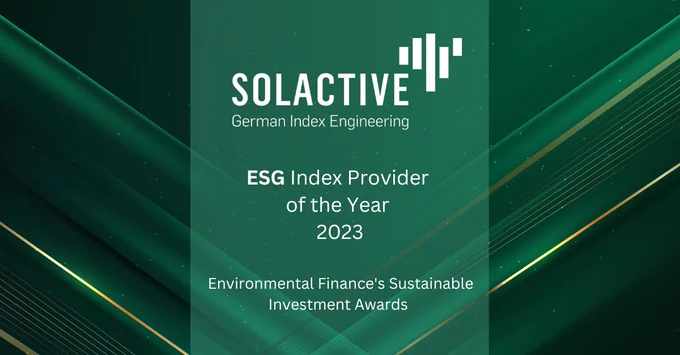 Solactive ESG Provider of the Year at at the Sustainable Investment Awards