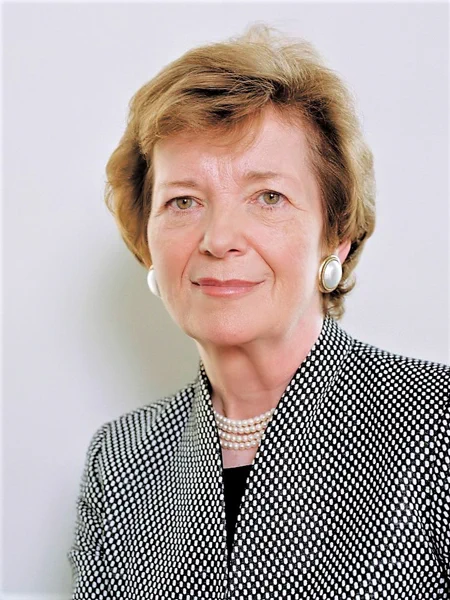 A formal photo of former President of Ireland Mary Robinson. Photo credit: Jan Arkesteijn