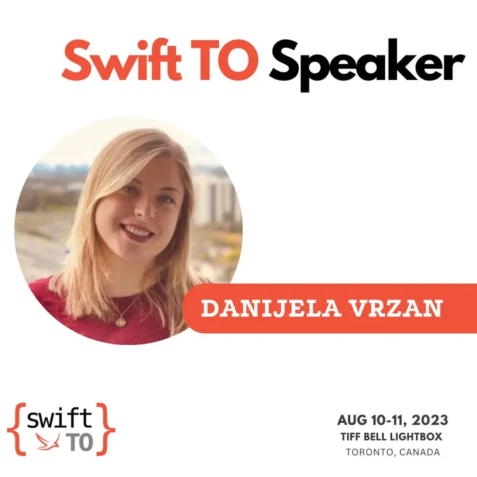 Image of Danijela Vrzan - Swift TO Speaker. August 10 & 11 @ TIFF Bell Lightbox in Toronto