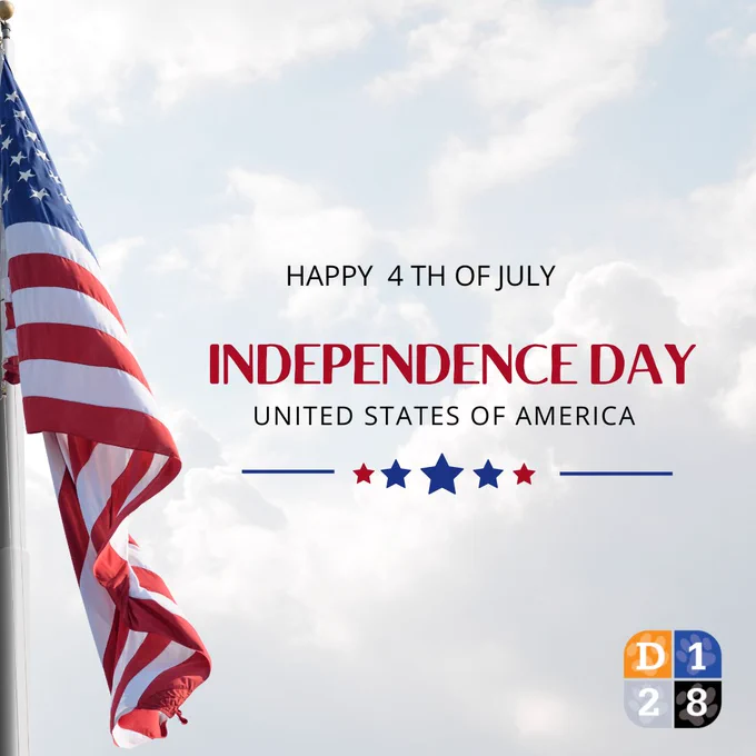 Happy 4th of July graphic