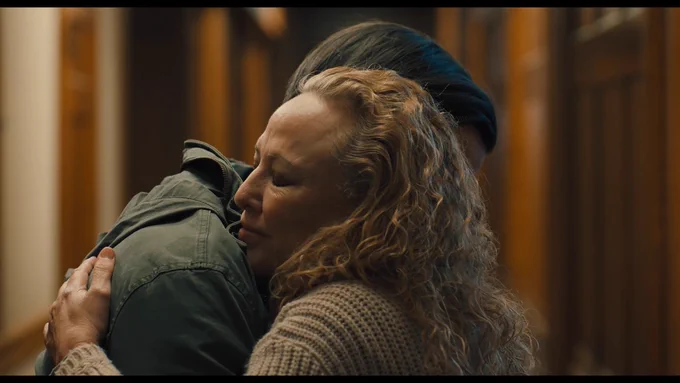 A moment of connection between a veteran and a loved one in Sheepdog underscores the film’s focus on healing, trust and post-traumatic growth beyond military service. (Credit: Team House)