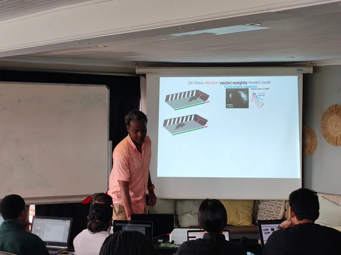 Prof Arif Hamid is talking on the dopamine circuit specializations to support multi-actor/hierarchical reinforcement learning.
