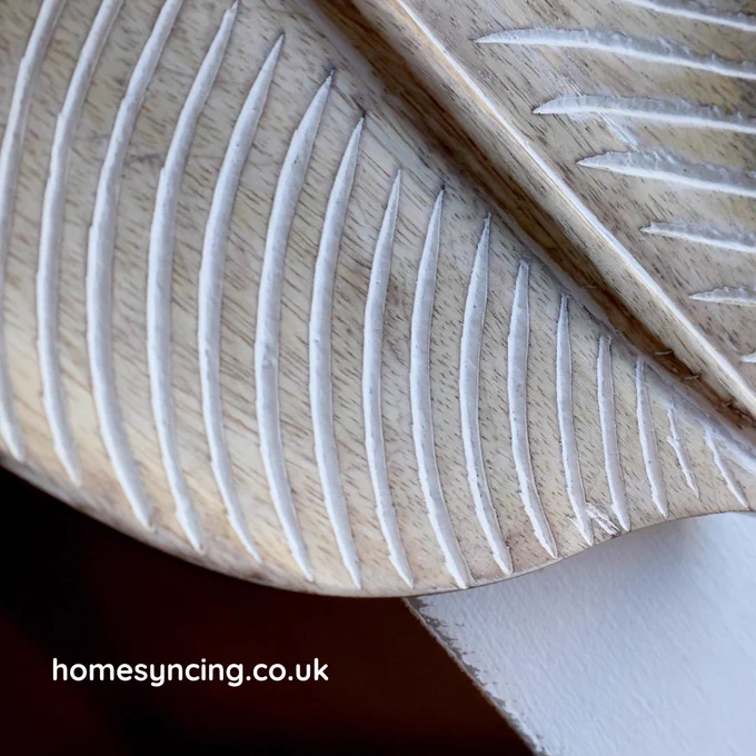 Wooden Leaf Carved bread Board.
homesyncing.co.uk