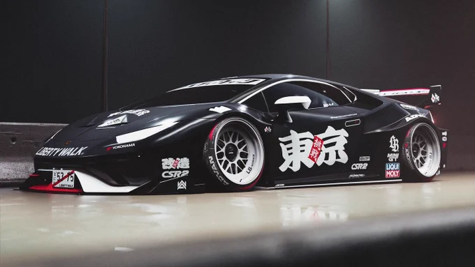 The LB★Silhouette WORKS Lamborghini Huracán GT Body Kit (Coupe)