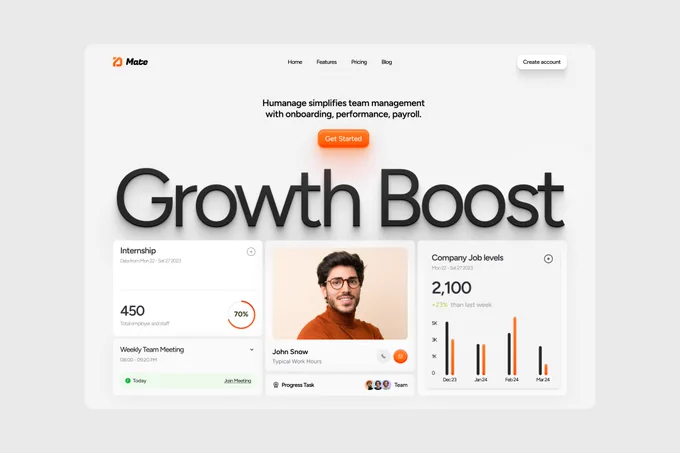 Clean UI. Clear data. Faster teams.
This HR dashboard is designed to remove friction and turn complexity into clarity.

What this design focuses on:
• Clean, modular layout for instant understanding
• Human-centered UI that feels simple and approachable
• Clear data visualization for faster decisions
• Strong visual hierarchy for effortless navigation
• Action-driven components that reduce cognitive load

For collaboration or project inquiries:
hellozainstudio.craft@gmail.com

#UIUX #SaaSDesign #Dashboard #ProductDesign #Figma