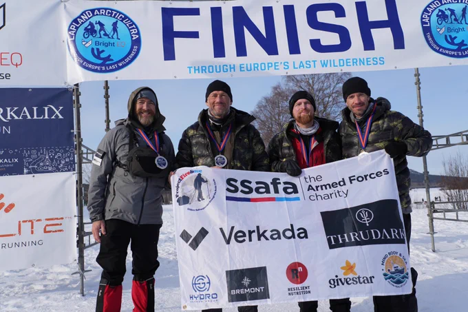 The stars of the Arctic Adventure documentary, and Project Fire and Ice, from left: Aldo Kane, Jason Fox, Karl Hinett and Brian Wood MC.

'Arctic Adventure: Ultimate Survival' will air on Channel 4 at 10pm on Monday 19 January. It will also be available online on Channel 4's streaming service.