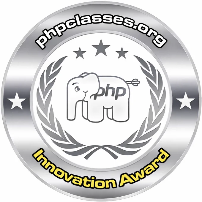 PHPClasses Innovation Award badge: Radiance, a PHP library for generating deterministic, customizable avatars from strings, nominated for the PHP Programming Innovation Award