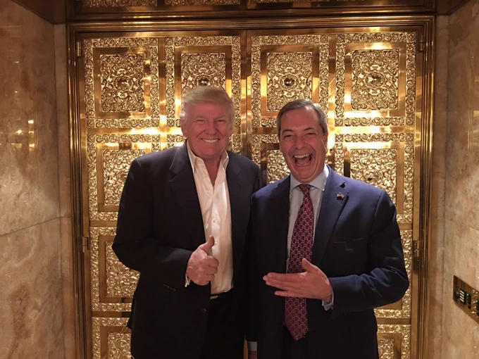 Trump and Farage.
