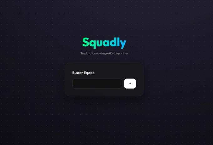 #SportTech #Squadly #GestionDeportiva #WebDev