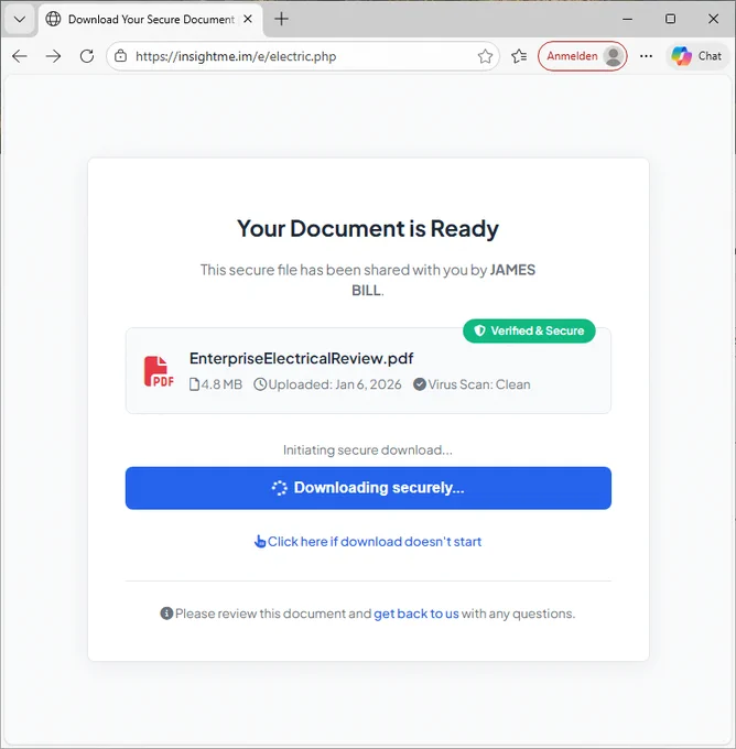 Fake PDF download spreading LogMeIn GoToResolve RMM
