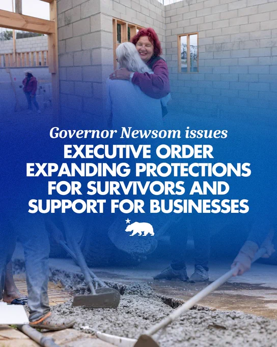 Governor Newsom issues executive order expanding protections for survivors and support for businesses
