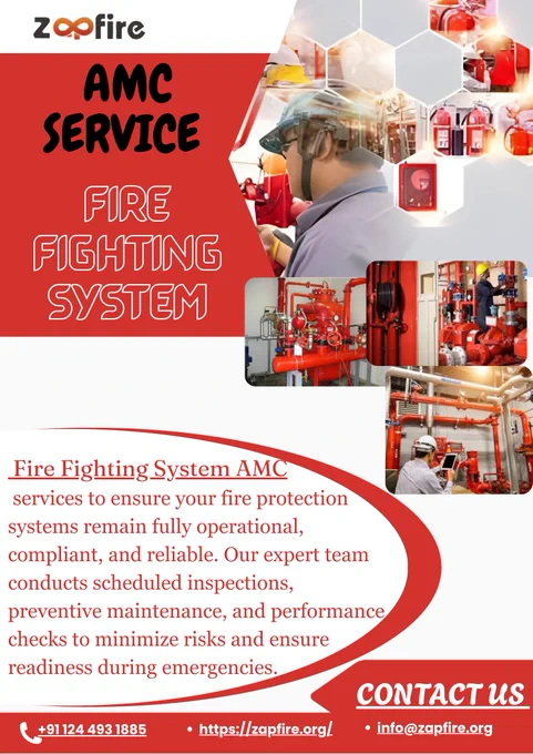 #FireFightingSystem #AMCService #FireSafety #PreventiveMaintenance #ZapFire #FireProtection #SafetyCompliance #LifeSafety #FireSystemMaintenance #BuildingSafety