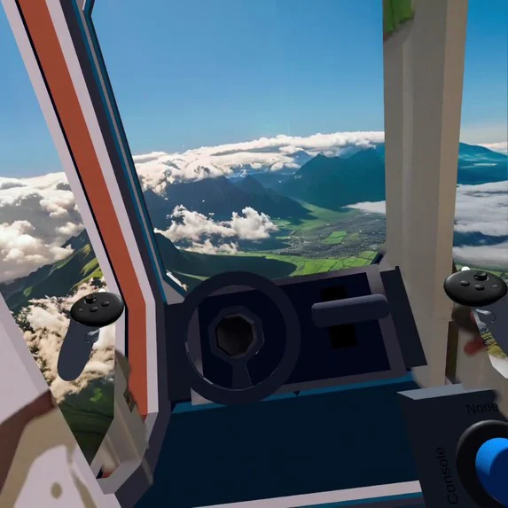 Example of a photorealistic environment visible in mixed reality