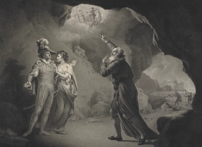 Promotional graphic for a free online CPD session on The Tempest, featuring the play’s title, the date 3 February.