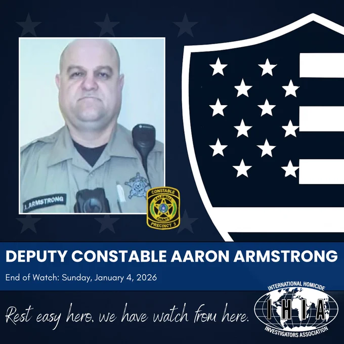 Deputy Constable Aaron Armstrong - IHIA Fallen Hero Graphic