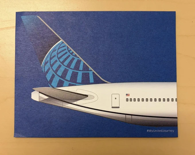 Envelope of United Airlines.