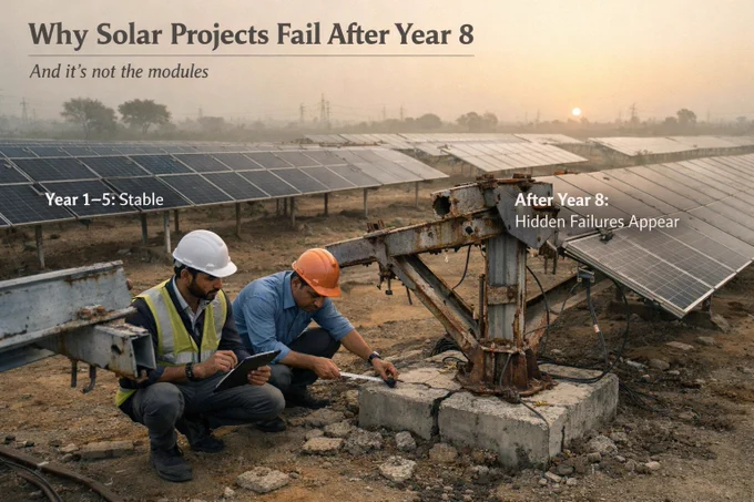 Why Solar Projects Fail After Year 8 | Structural, O&M & Risk Reality