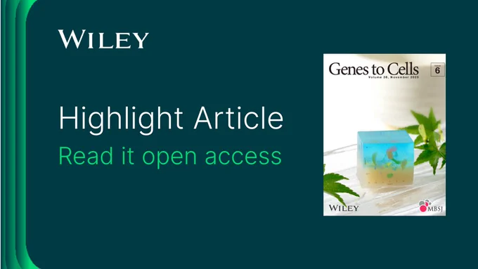 Highlight Article - Genes to Cells - Read it open access