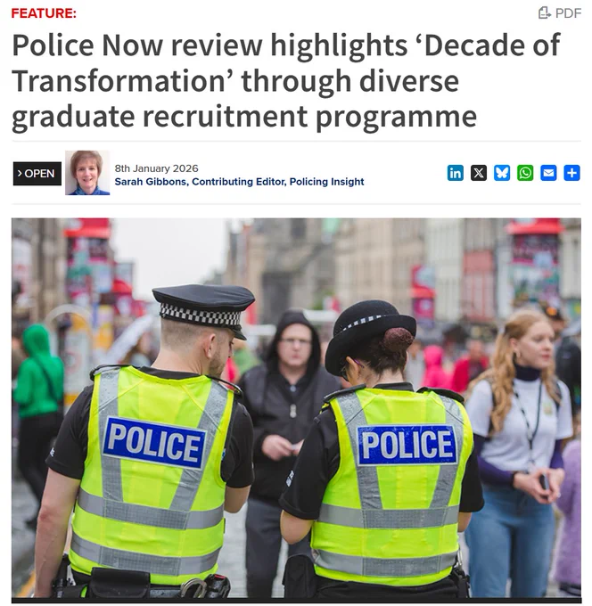 Police Now review highlights ‘Decade of Transformation’ through diverse graduate recruitment programme