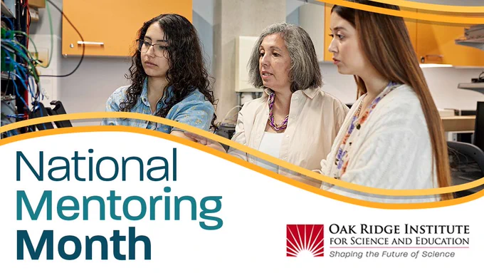 An ORISE promotional image for National Mentoring Month.