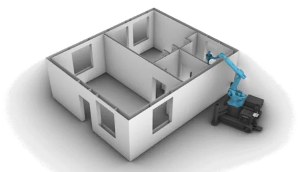 Highly integrated, rapid, and precise construction of concrete structures, as well as production and manufacturing of prefabricated building components. 