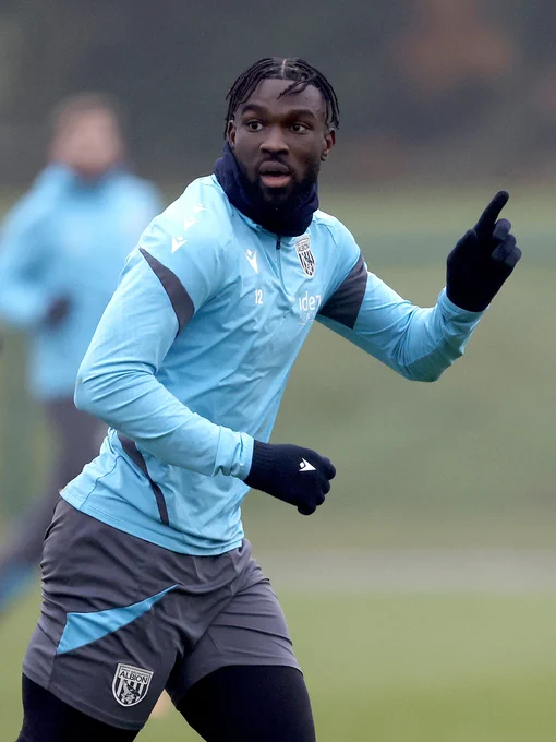 Daryl Dike in Albion training.