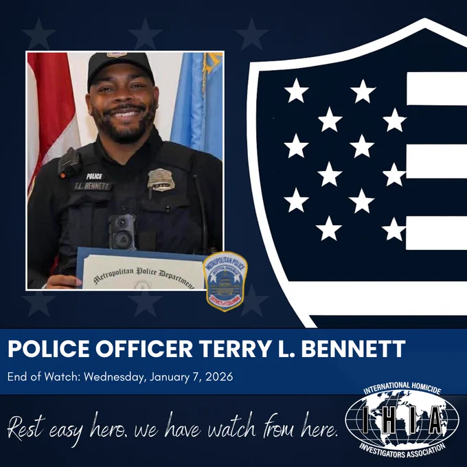 Police Officer Terry Bennett - IHIA Fallen Hero Graphic