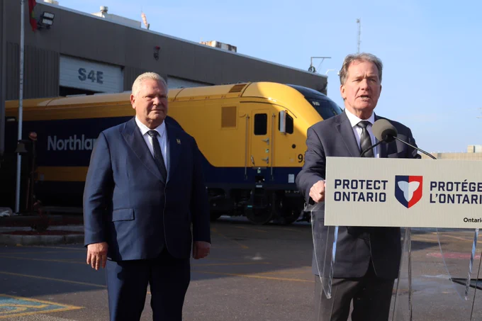 Timmins is one step closer to proudly being the final destination of the Northlander!

The return of this iconic rail service is more than transportation; it’s an investment in the future of Northern Ontario.

By reconnecting our community with safe, reliable rail, we’re building a stronger, more connected North.

Learn more: https://georgepiriempp.ca/ontario-celebrates-arrival-of-first-northlander-train/