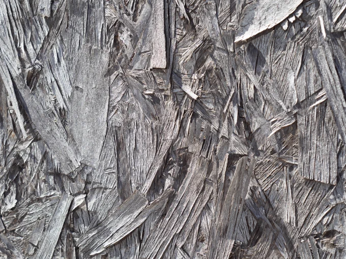 Nothing special here.  I enjoyed seeing the texture of the weathered chipboard.  