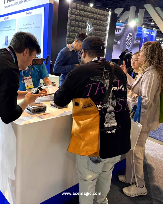 ACEMAGIC PC Unleashes the Future at CES 2026! And big news🏆 ACEMAGIC Retro X5 Mini PC has won a PC Pro Award !!!🎊

We’re proud to announce that the ACEMAGIC Retro X5 Mini PC has earned the PC Pro Award at CES 2026, presented by Future.
Recognized for its seamless blend of retro design, modern performance, and everyday practicality, the ACEMAGIC Retro X5 is redefining what a Mini PC can be.

🚀 CES 2026 ignited with a surge of innovation — and ACEMAGIC is leading the charge.

From the moment doors opened, our booth became a magnet for visionaries, creators, and tech lovers eager to experience the next evolution of computing. Mini PCs reimagined. Laptops that defy limits. Smart systems that feel like magic.

From AI-powered mini PCs to ultra-portable powerhouses, every detail was engineered to spark curiosity. 
The reactions? Wide-eyed. The conversations? Electric. The possibilities? Infinite⚡

This isn’t just a showcase. It’s a movement.
Welcome to the future of computing — compact, i