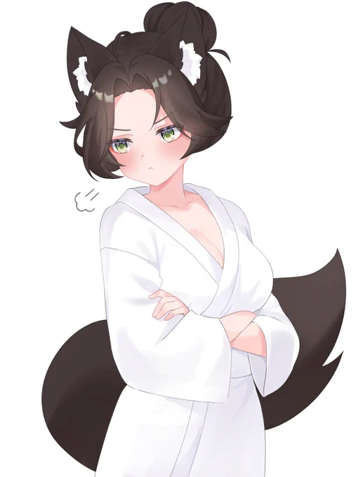 A cute fox girl named Xiaoxue 【小雪】- art by Astra (@astrachan949) on Twitter