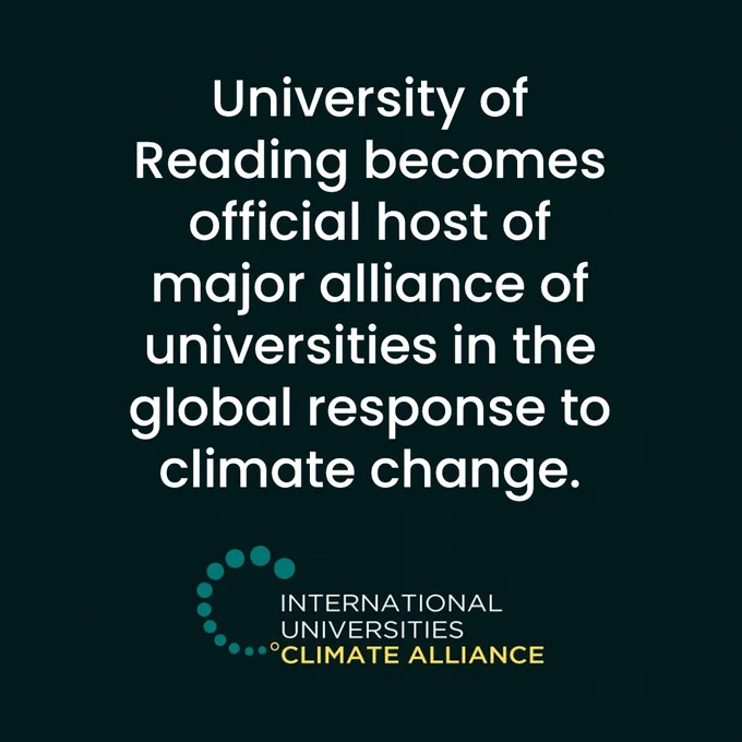 University of Reading named official host of a global university alliance addressing climate change.
