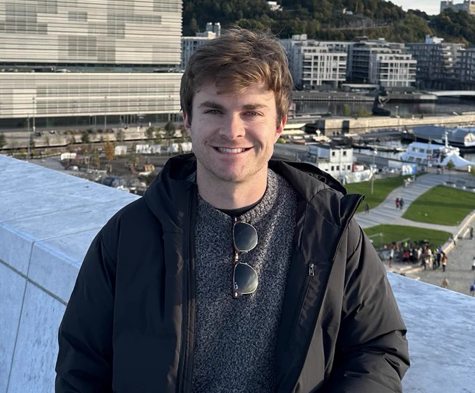 A headshot of Georgetown graduate student Grady McGinnis.
