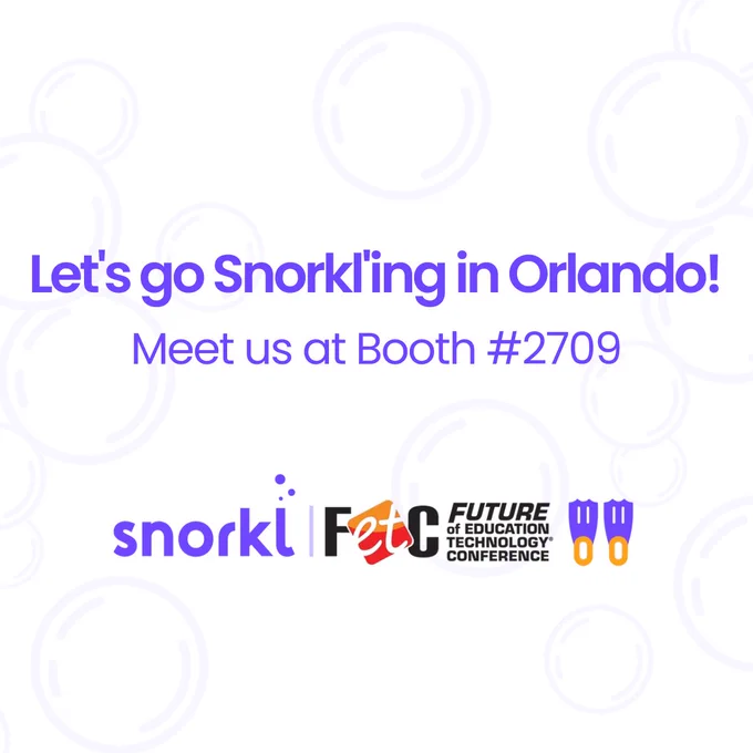 Let's go Snorkl'ing in Orlando! Meet us at Booth #2709