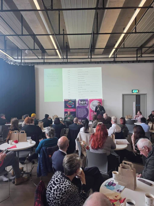 Paul Doherty speaking at event
