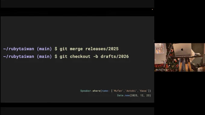 We've uploaded “RubyTaiwan 2025 Year-End” to YouTube!