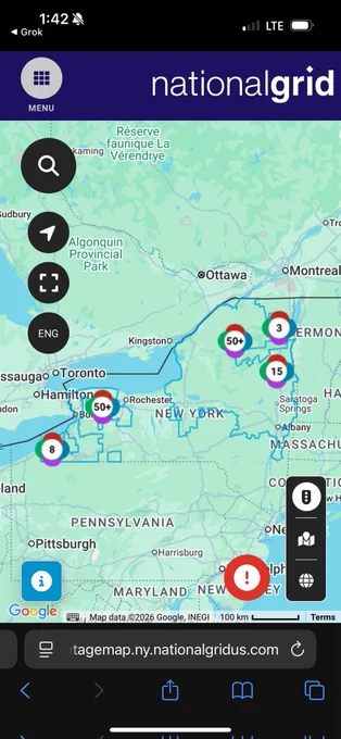 Outage map